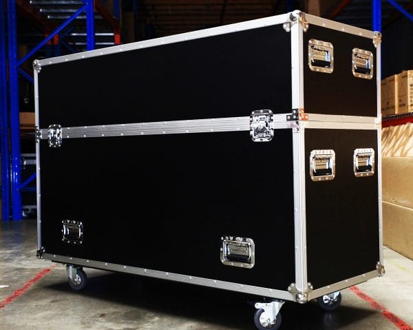 Twin 65&Quot; Sony Tv Road Case For The Display Builders