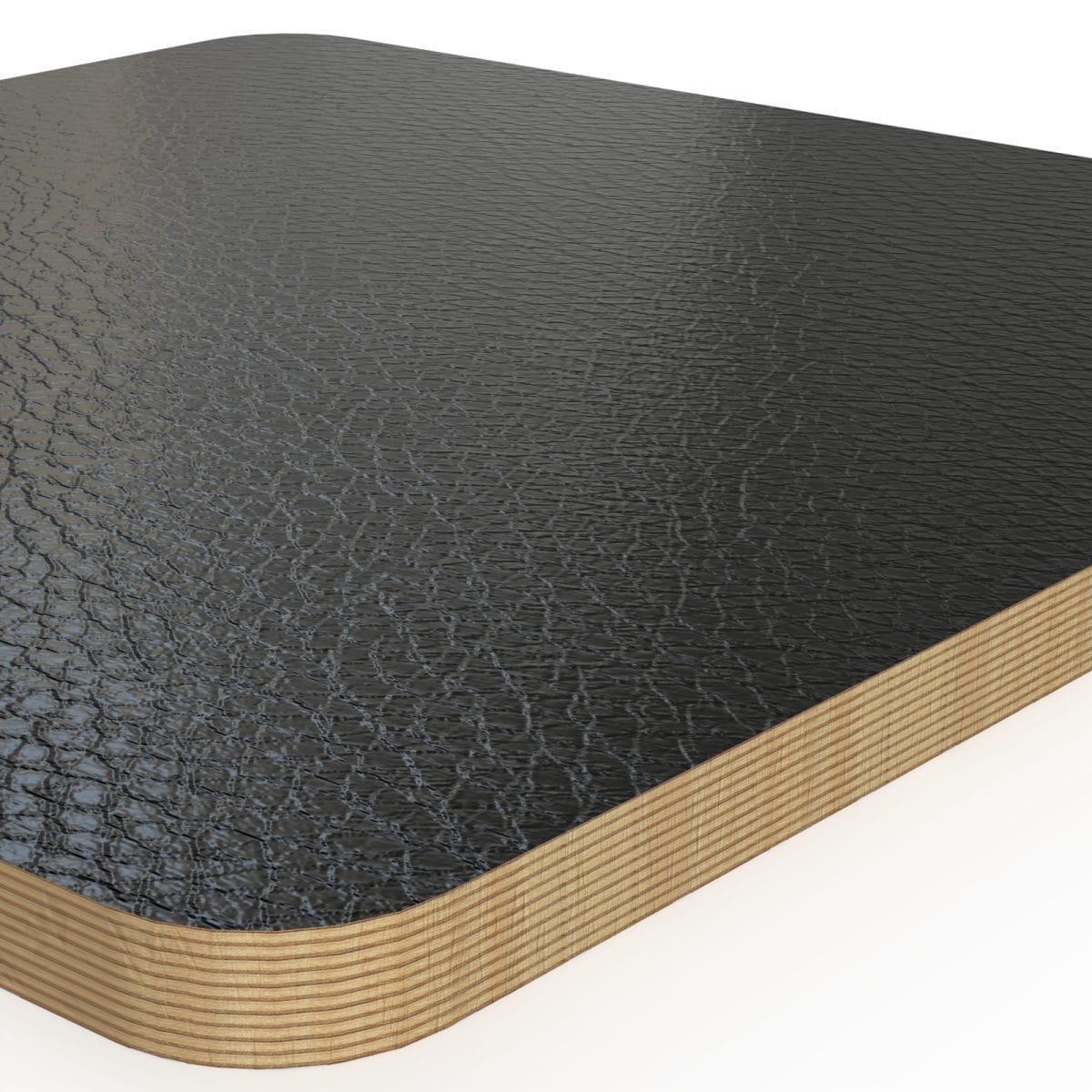 P900 Laminated Birch Plywood Panel Sheet 1220X2400Mm, 9.5Mm, Honeycombe Hpl With Black Pvc Backing
