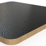 P900 Laminated Birch Plywood Panel Sheet 1220X2400Mm, 9.5Mm, Honeycombe Hpl With Black Pvc Backing