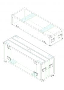 Custom Road Case For Twin 65&Quot; Television 2 Custom Road Case For Twin 65&Quot; Television