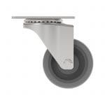 Carjet 2E-B 75Mm-3″ Rubber Swivel Castor