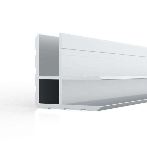 DA30 ALUMINUM DOUBLE ANGLED EXTRUSION, 30X30MM, 9.7MM GAP