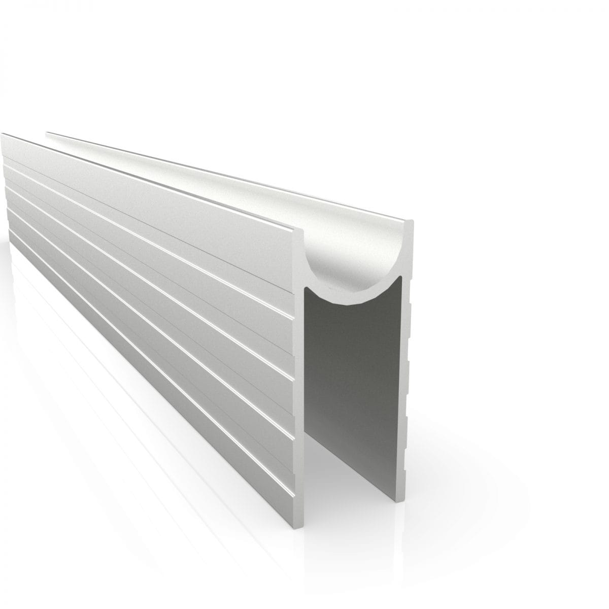 E-E25-G9 Aluminium Groove Edge Extrusion 9Mm Gap