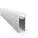 E-E25-G9 Aluminium Groove Edge Extrusion 9Mm Gap