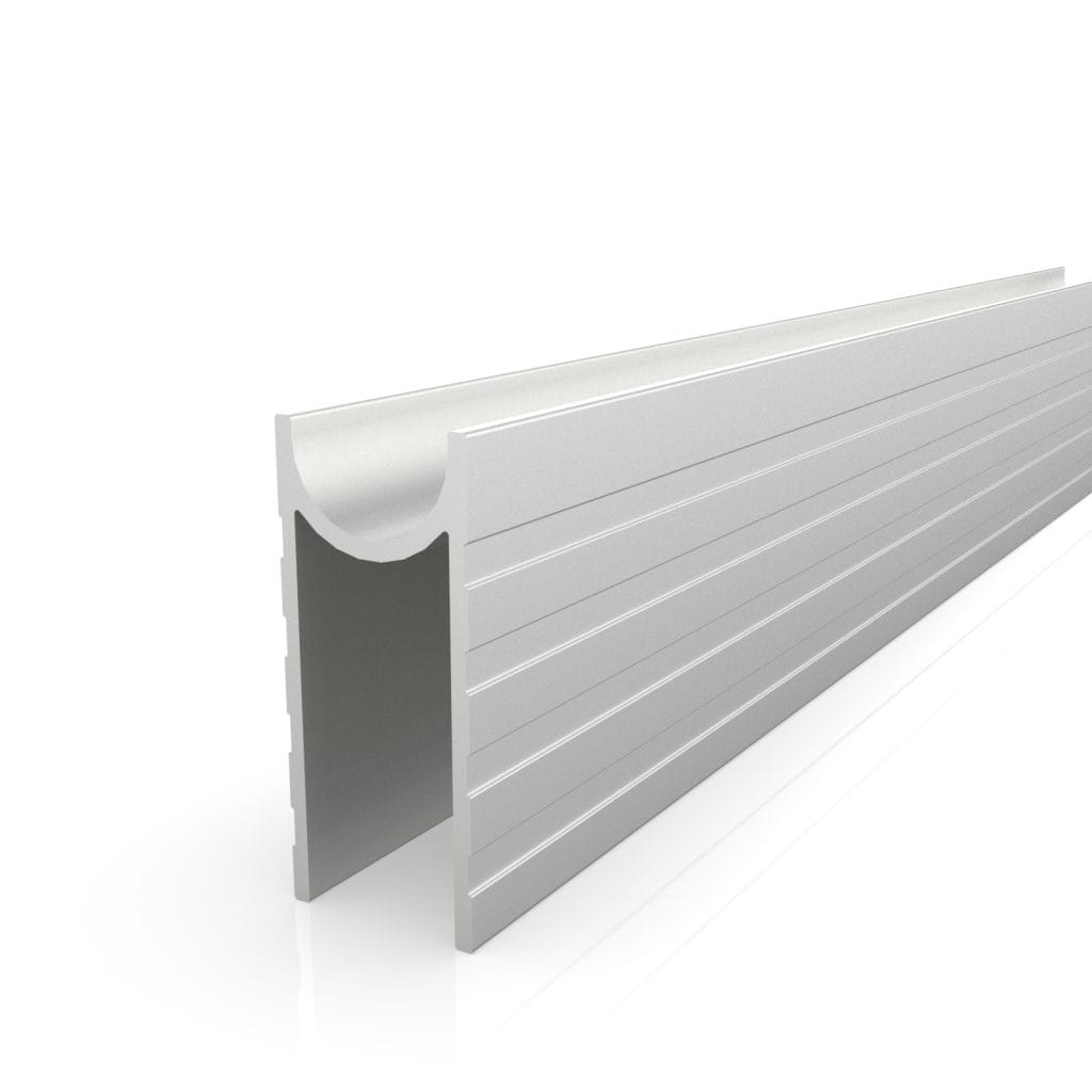 E-E25-G9 Aluminium Groove Edge Extrusion 9Mm Gap