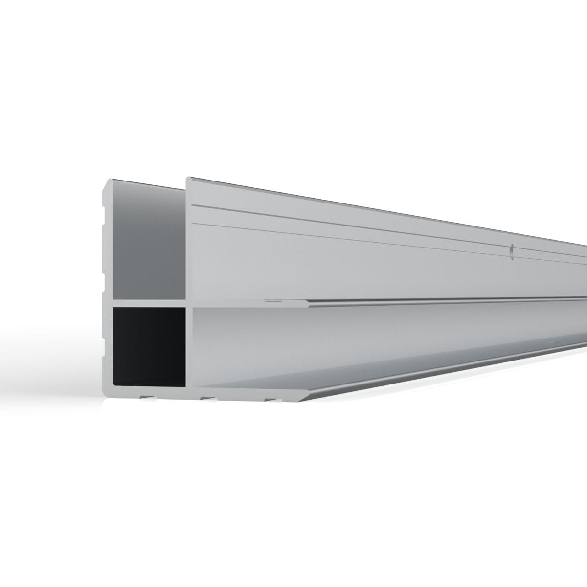 Da35 Aluminum Double Angled Extrusion, 35X35Mm, 12Mm Gap