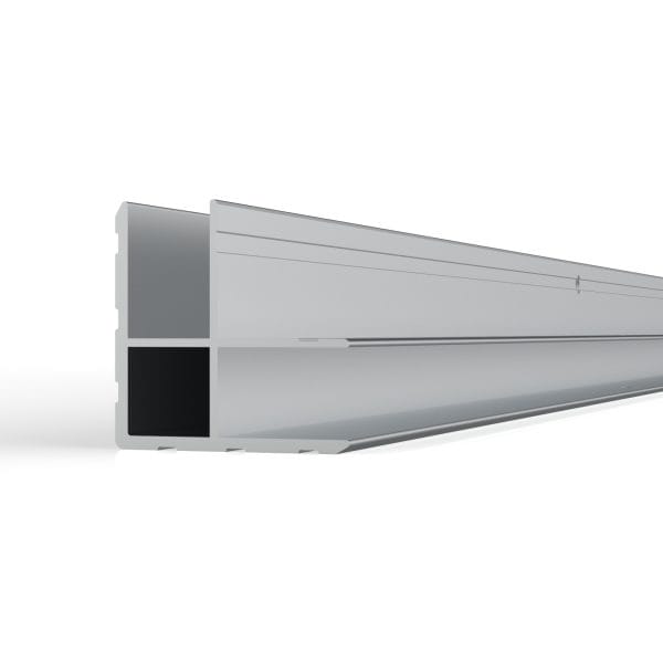 DA35 ALUMINUM DOUBLE ANGLED EXTRUSION, 35X35MM, 12MM GAP