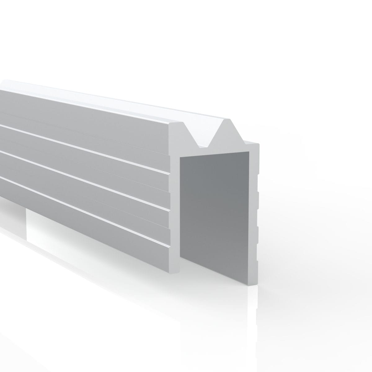 Eh12A Aluminum Hybrid Edge Extrusion, 12.9Mm Gap