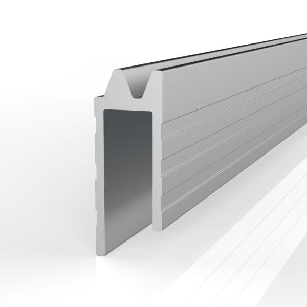 EH6 ALUMINIUM HYBRID EDGE EXTRUSION, 6MM GAP