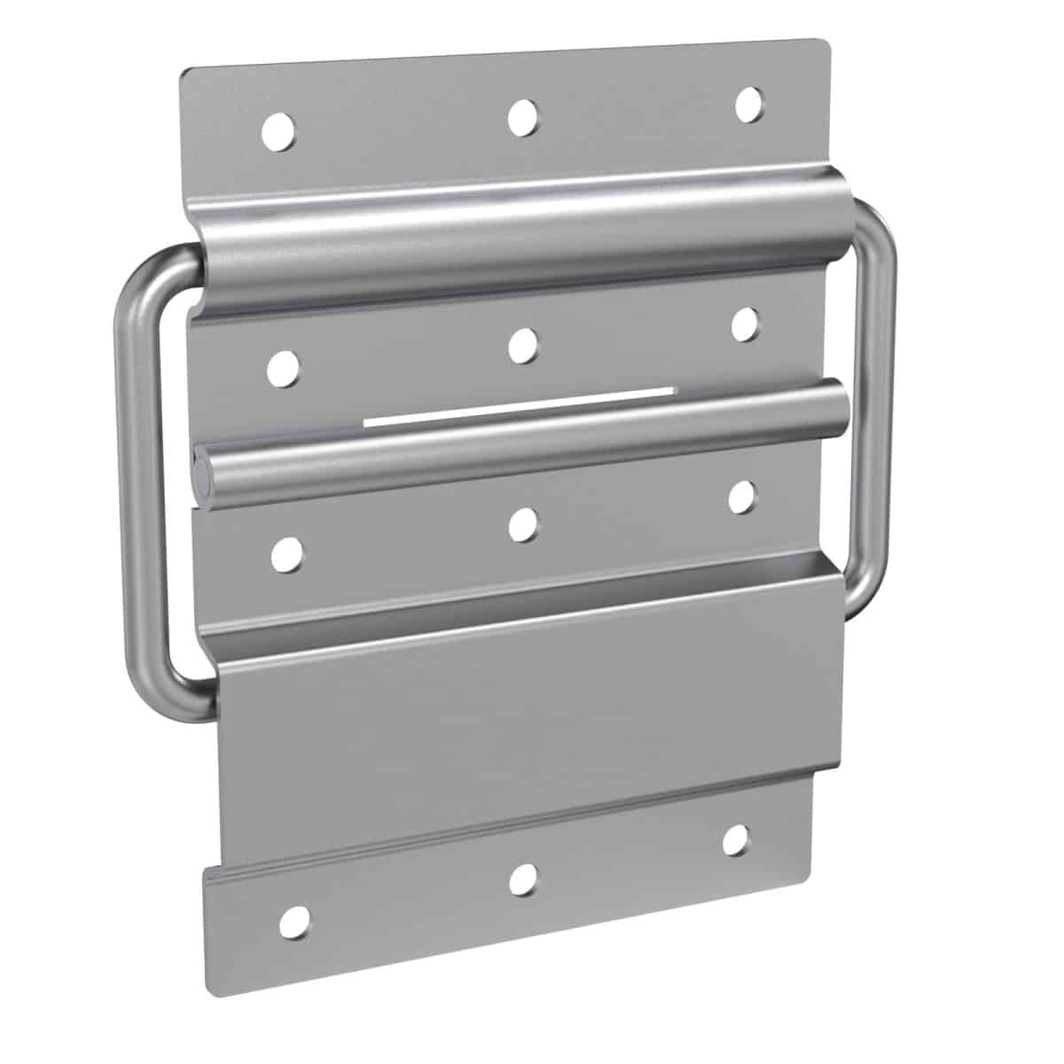 Large Surface Mountable Lid Stay Has A Hinge Built Into It