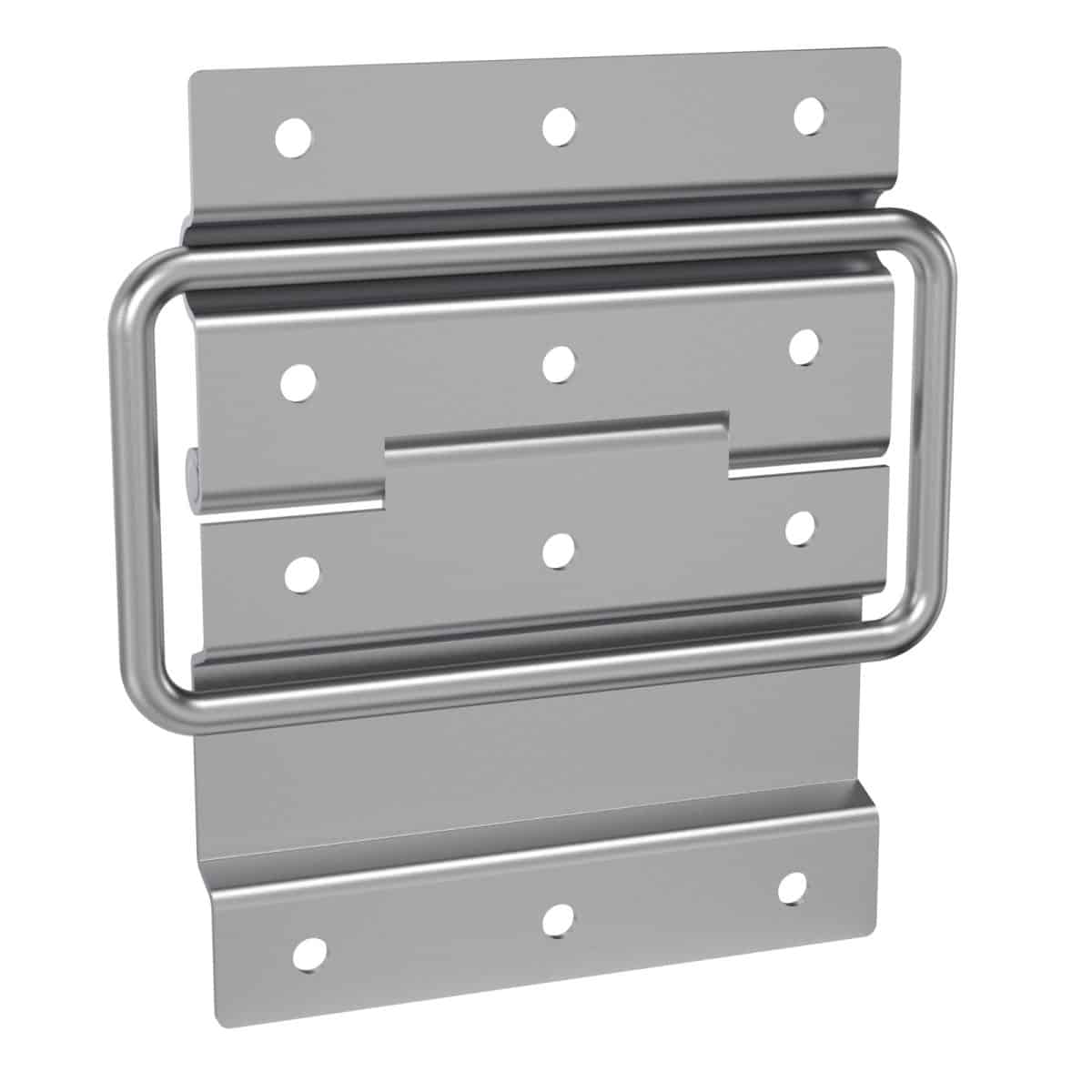 Large Surface Mountable Lid Stay Has A Hinge Built Into It