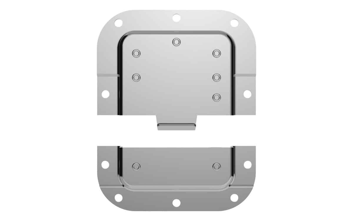 Armor L2208 Medium Butterfly Latch / Catch W/ Offset, 106X116Mm