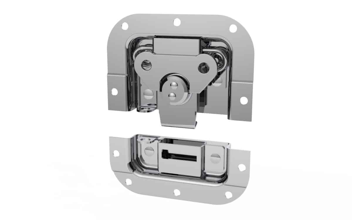 Armor L2208 Medium Butterfly Latch / Catch W/ Offset, 106X116Mm