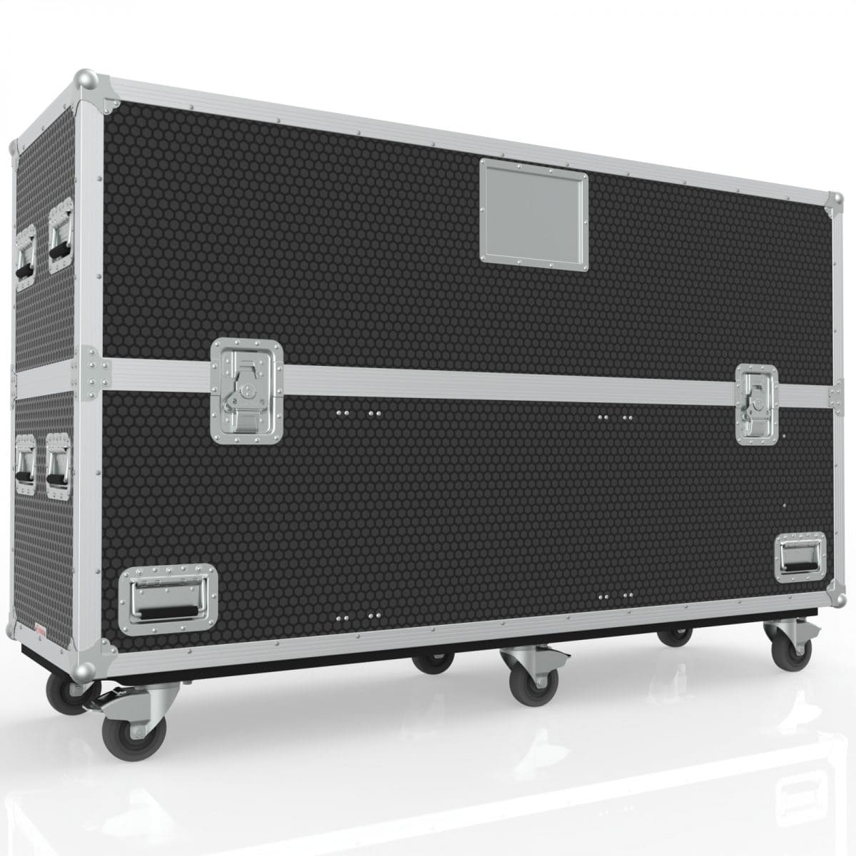 Twin Tv Road Case With End Compartment