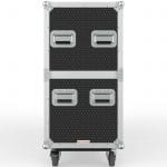 Twin Tv Road Case With End Compartment