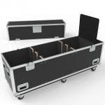 Twin Tv Road Case With End Compartment