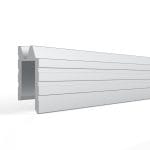 Eh7 Aluminium Hybrid Edge Extrusion, 7.2Mm Gap