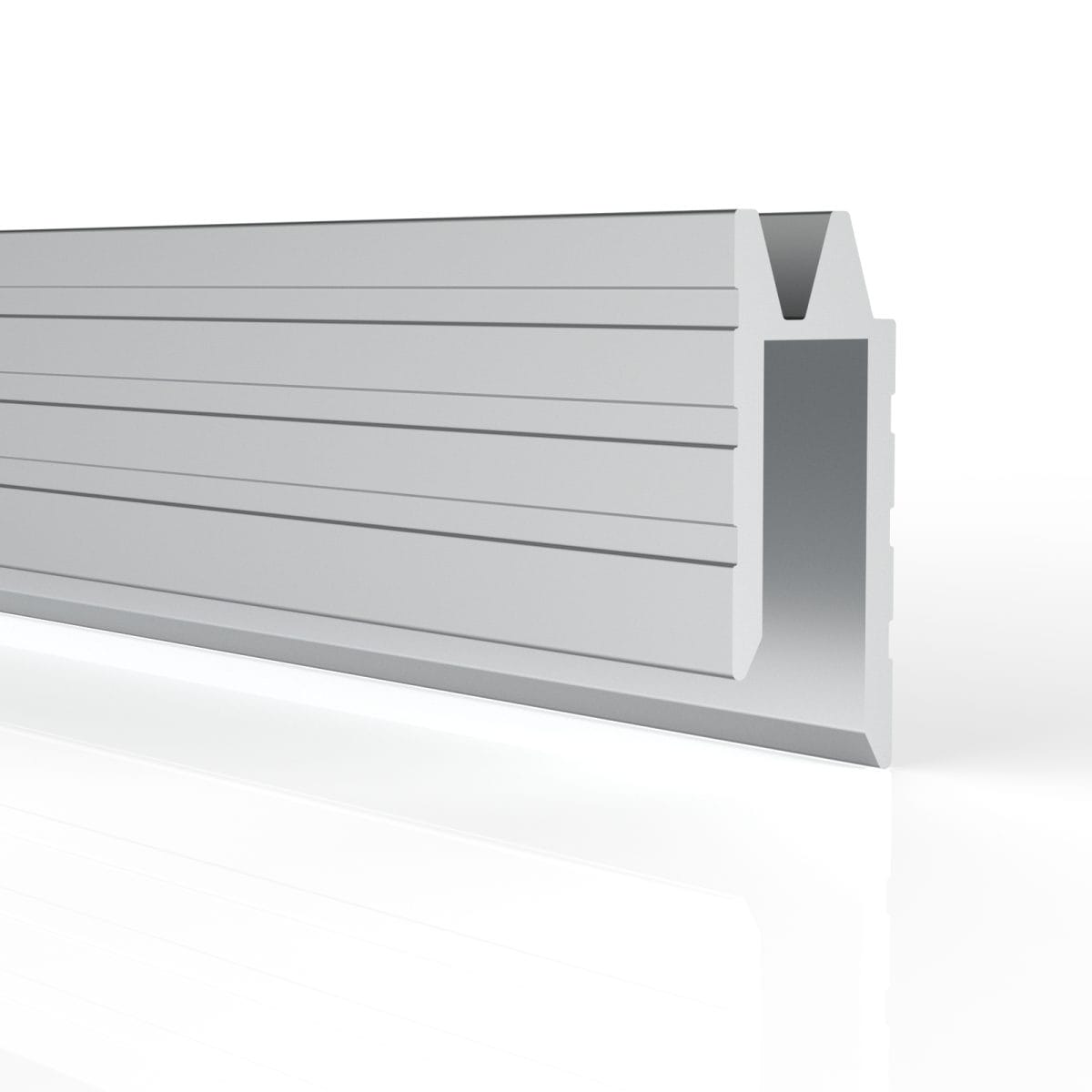 Eh7 Aluminium Hybrid Edge Extrusion, 7.2Mm Gap