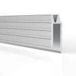 Eh7 Aluminium Hybrid Edge Extrusion, 7.2Mm Gap