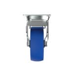 Carjet S4 100X36Mm Ultra-Quiet Rubber Swivel Castor W/ Brake, 100Mm Diameter, 200Kg, 133Mm Installed