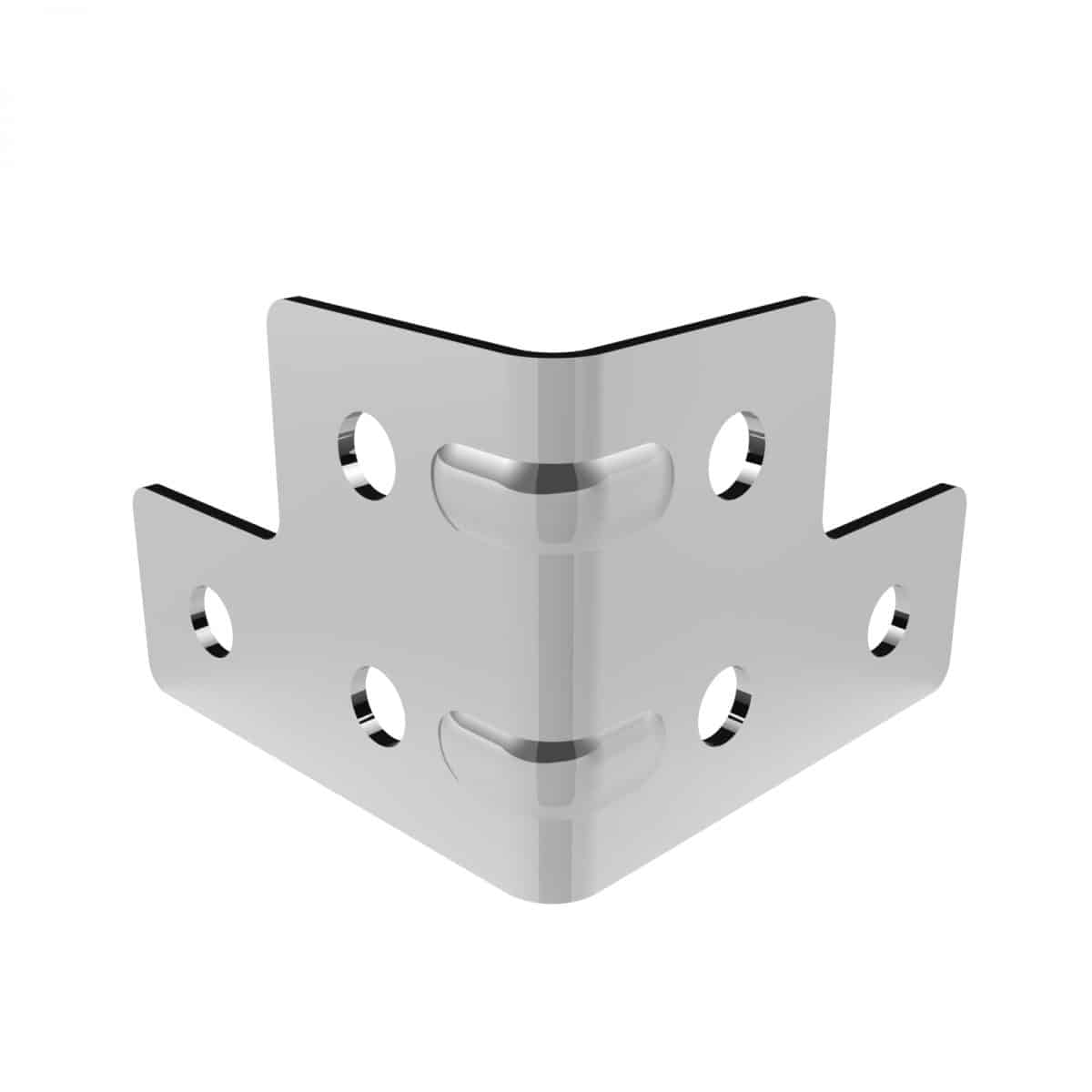 Armor B4301 Small 6 Hole Corner Brace With Strengthening Ribs