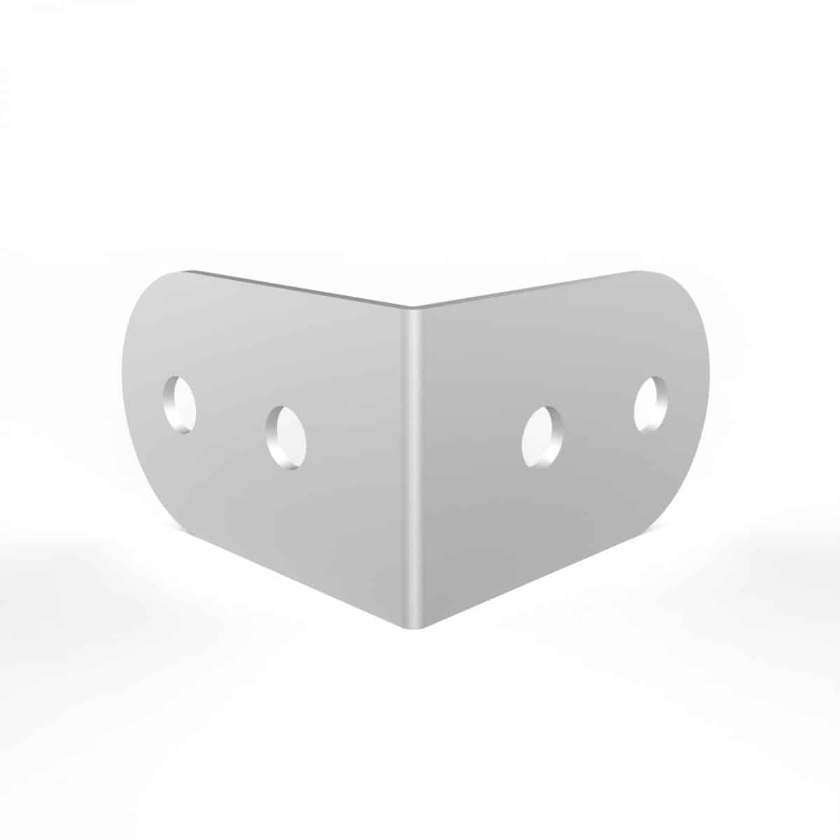 Armor Hardware B4602 4 Hole Corner Angle Steel Brace