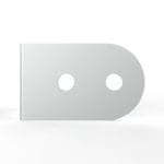 Armor Hardware B4602 4 Hole Corner Angle Steel Brace