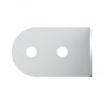 Armor Hardware B4602 4 Hole Corner Angle Steel Brace