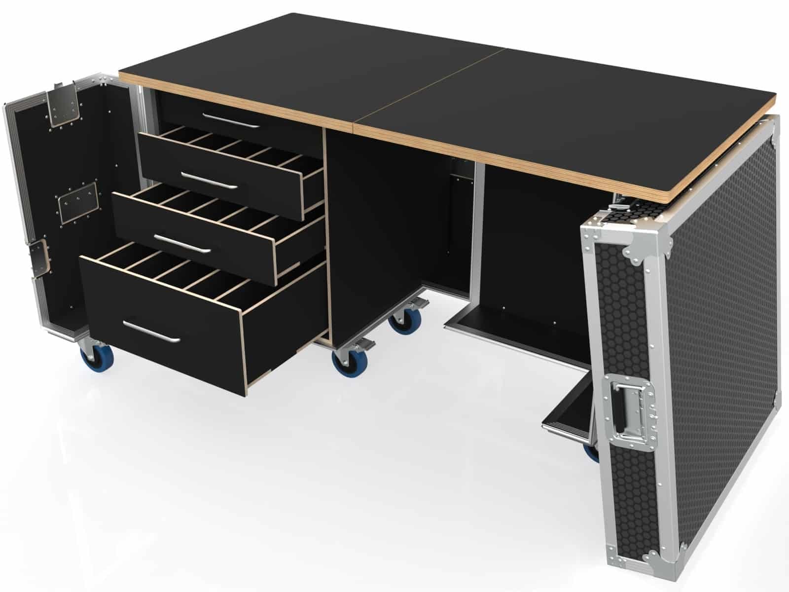 Mobile Office Desk Road Case