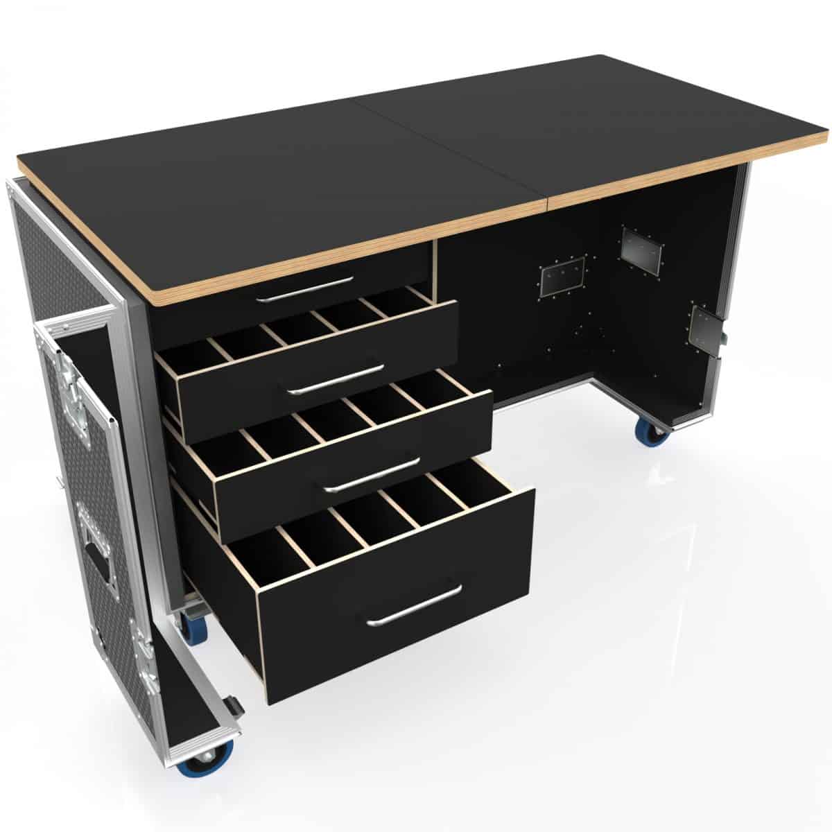 Mobile Office Desk Road Case