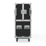 Twin Tv Road Case With Clamshell Split Lid