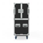 Twin Tv Road Case With Clamshell Split Lid