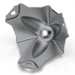 Armor C3330 Medium Ball Corner With Flush Base