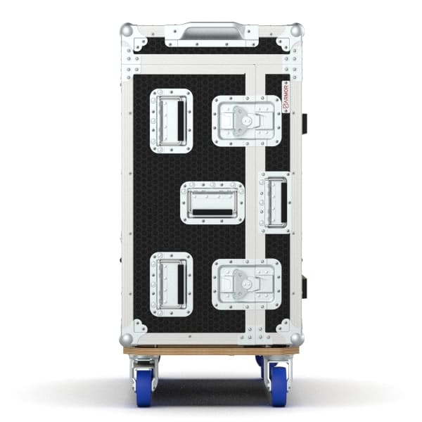 Ma3 Command Wing Case With Dog Box, Monitor Stand And Vesa Arm For 2 Monitors, Led Light 7 Road Case For Grand Ma3 Onpc Command Wing Cw Lighting Console