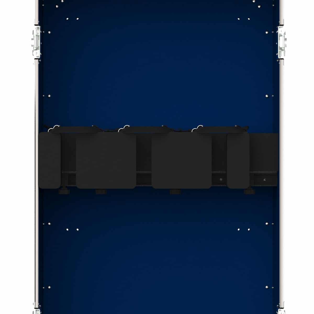 Triple Guitar Traveler With Adjustable Sliding Foam Blocks