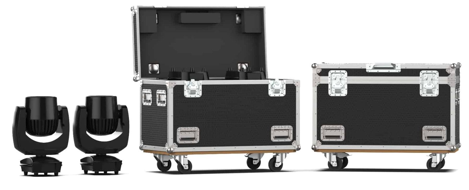 The Twin Head Moving Case For The Glp Exo Wash 30 Is Designed For Lighting Professionals Who Move Around Various Locations That Require Durable And Long-Lasting Protective Cases For Their Equipment.