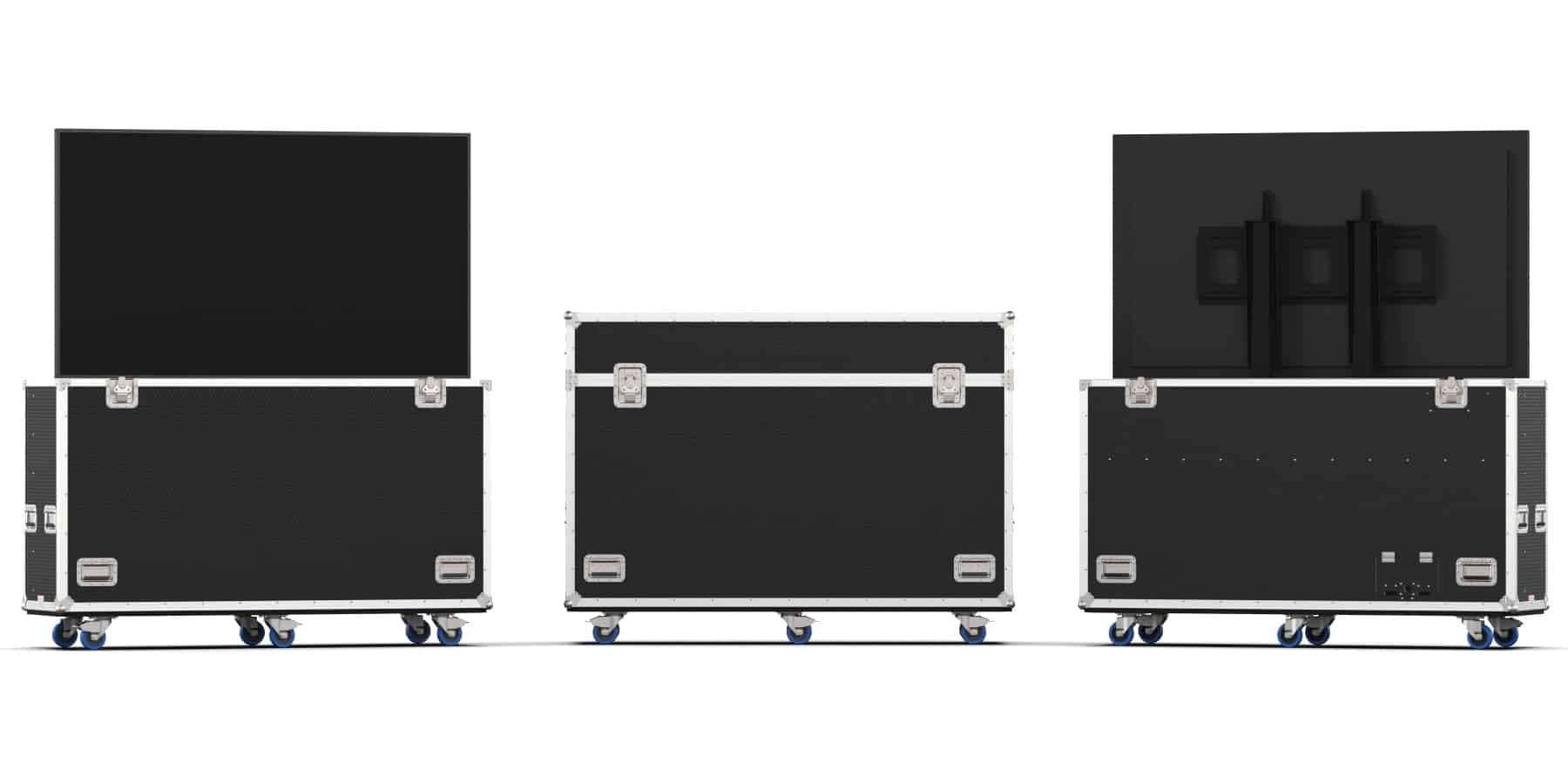 Transport Case With Motorized Lift For Samsung Qm75R 75″ Display