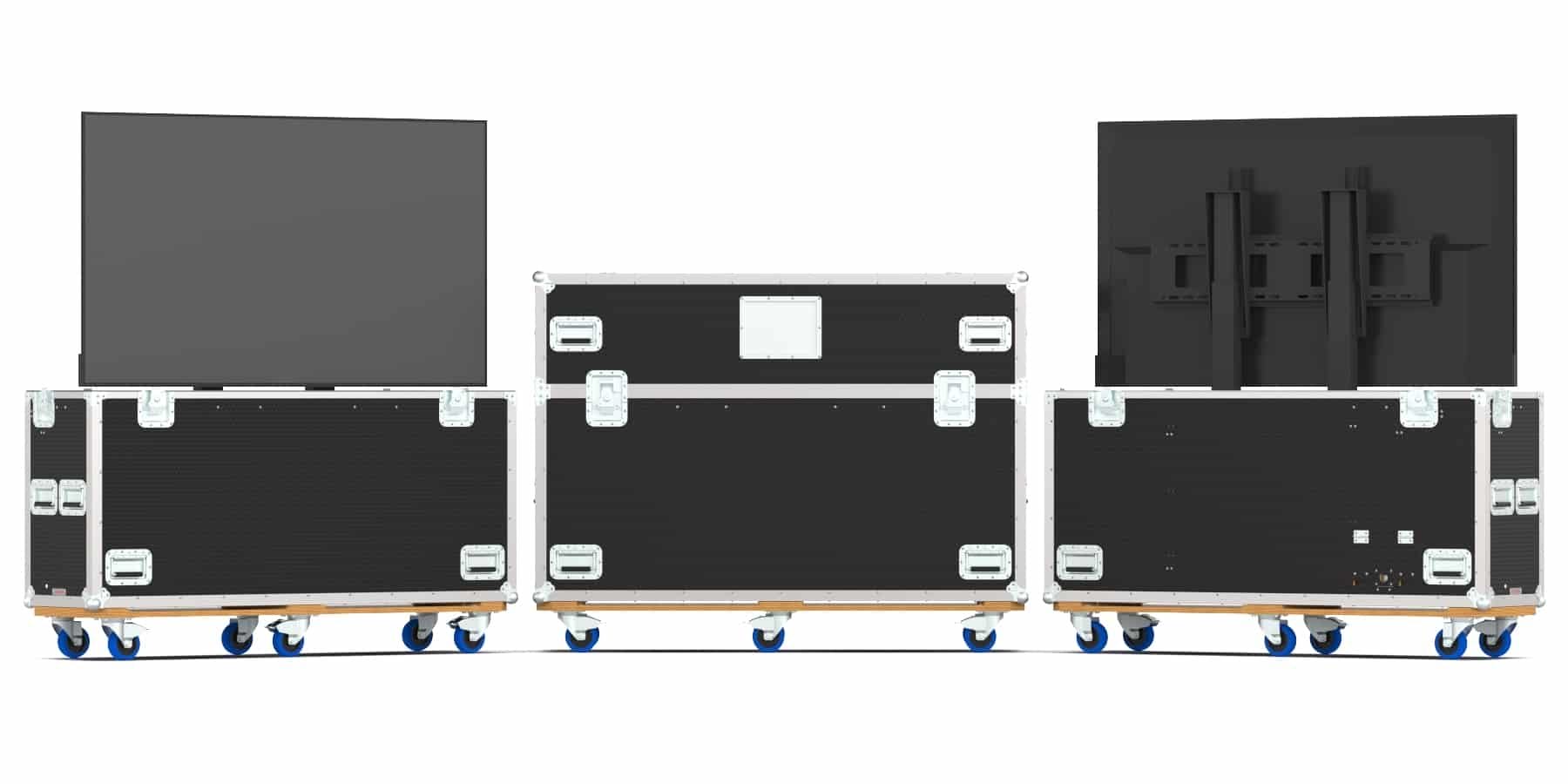 Transport Case With Motorized Lift For Tcl 65C715 65″ Display