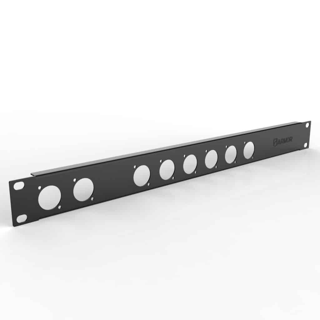 Armor 1U Patch Panel With 8 Holes Punched For Type D Connecotrs (Connectors Not Included) 1 Rak-1U-Rp-D4 1Ru Patch Panel
