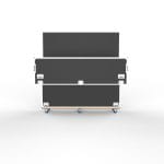 Tv Case With Built In Motorized Lift For Sony Fw100Bz40J, With Split Lid, Rack Mount 6Way Pdu