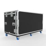 Vision Production Flypack Work Station Road Case With Motorized Lift For 6 Of 24&Quot; Monitors