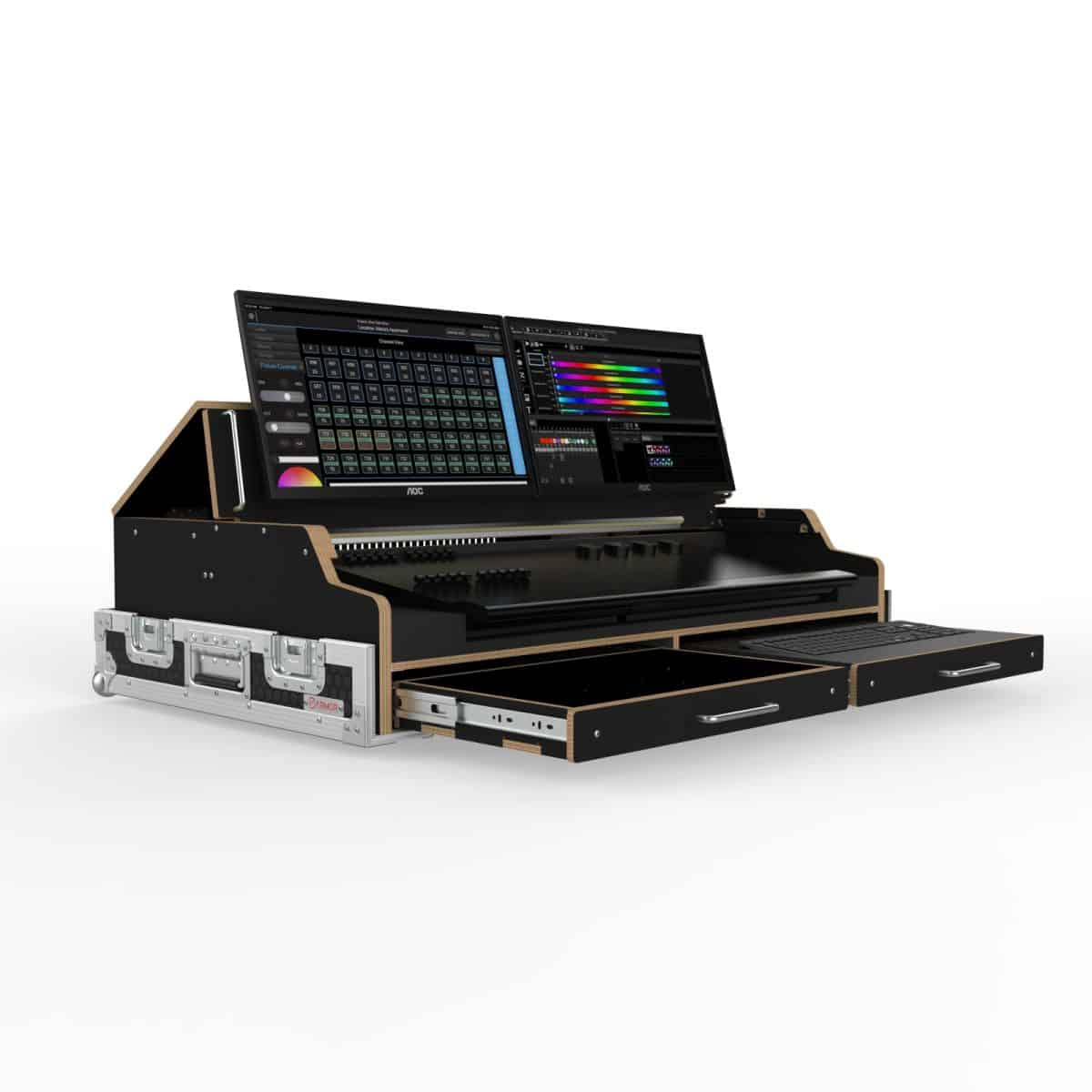 Flypack Case For Etc Eos Program Wing And Fader Wing 20, Suits Aoc 22Inches Monitors