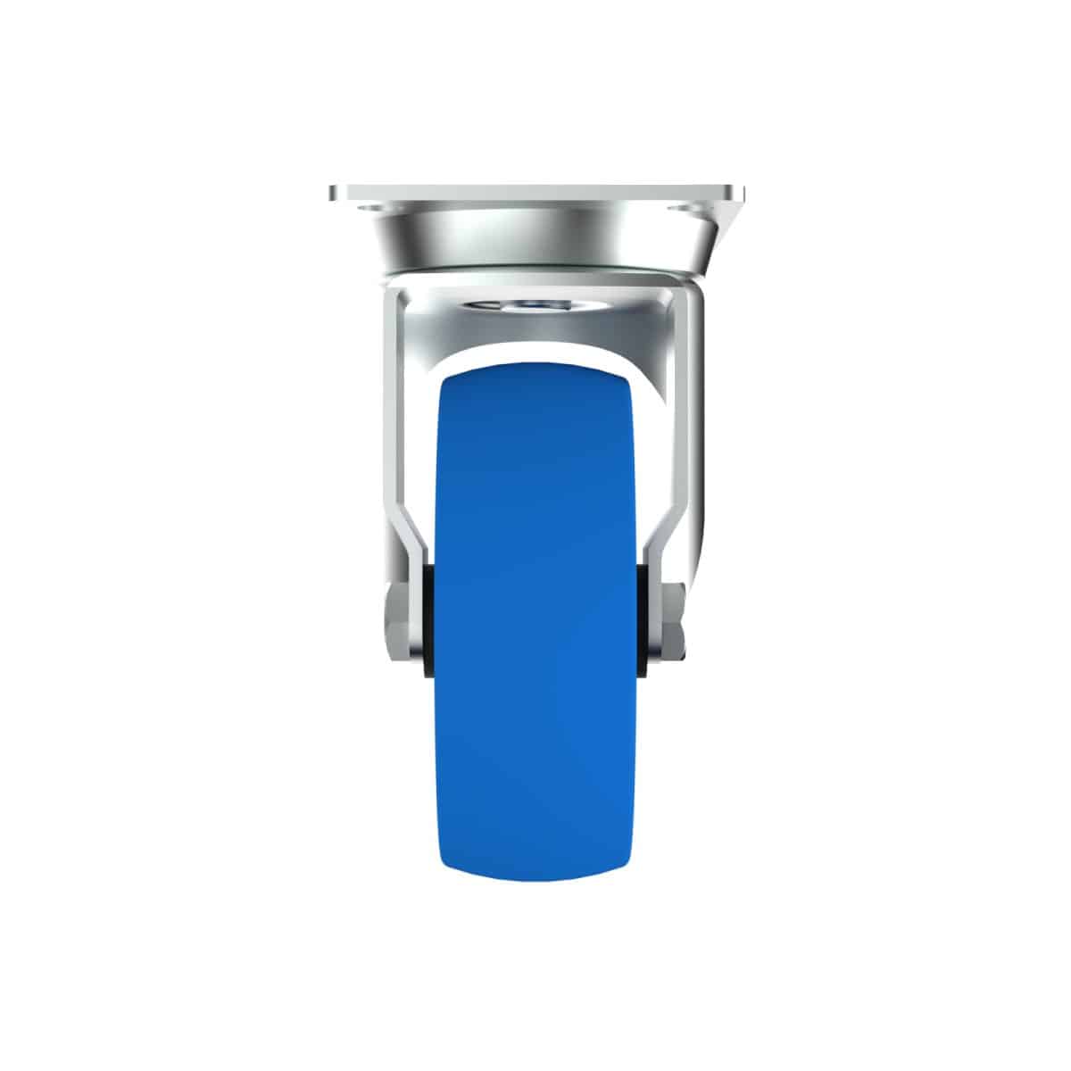 Carjet S4 100X36Mm Ultra-Quiet Rubber Swivel Castor, 100Mm Diameter, 200Kg, 133Mm Installed Height