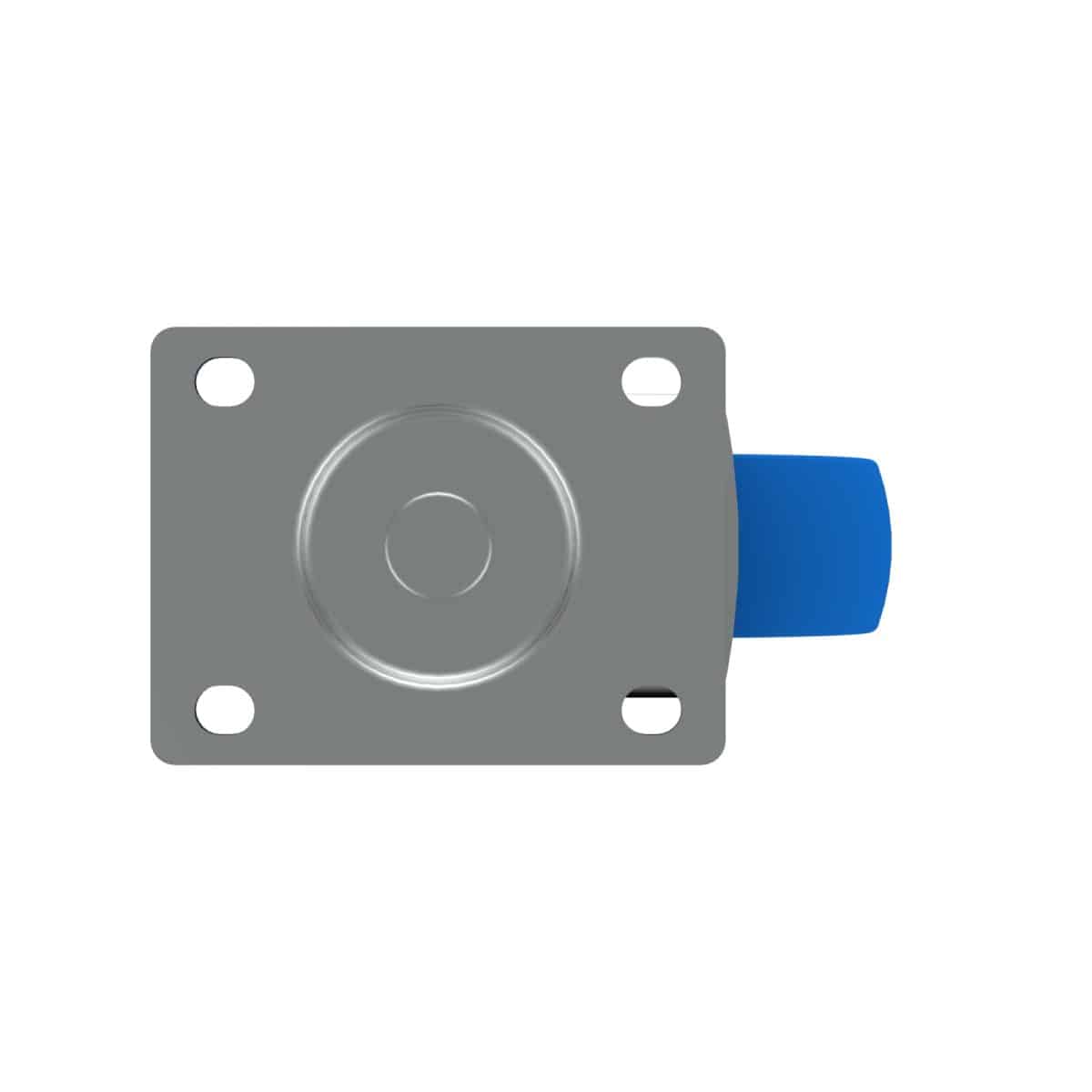 Carjet S4 100X36Mm Ultra-Quiet Rubber Swivel Castor, 100Mm Diameter, 200Kg, 133Mm Installed Height