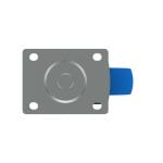 Carjet S4 100X36Mm Ultra-Quiet Rubber Swivel Castor, 100Mm Diameter, 200Kg, 133Mm Installed Height