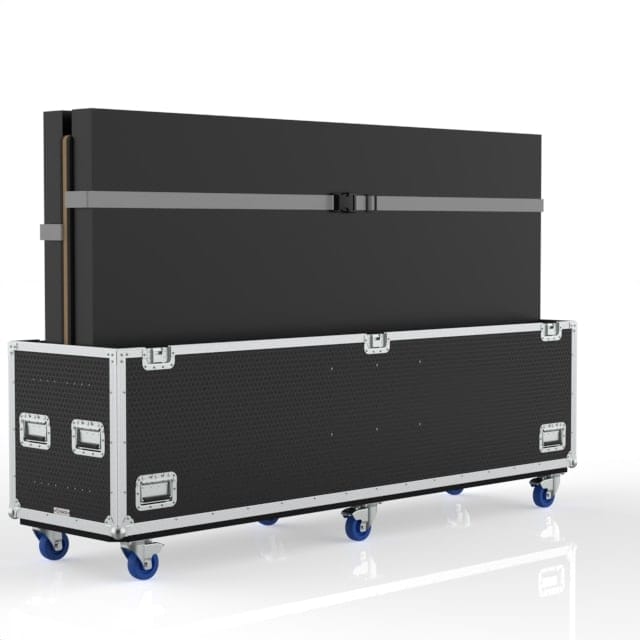 Dual Tv Case For Linsar 98” Ls98Uhdnf, With Split Lid, Low Base Case