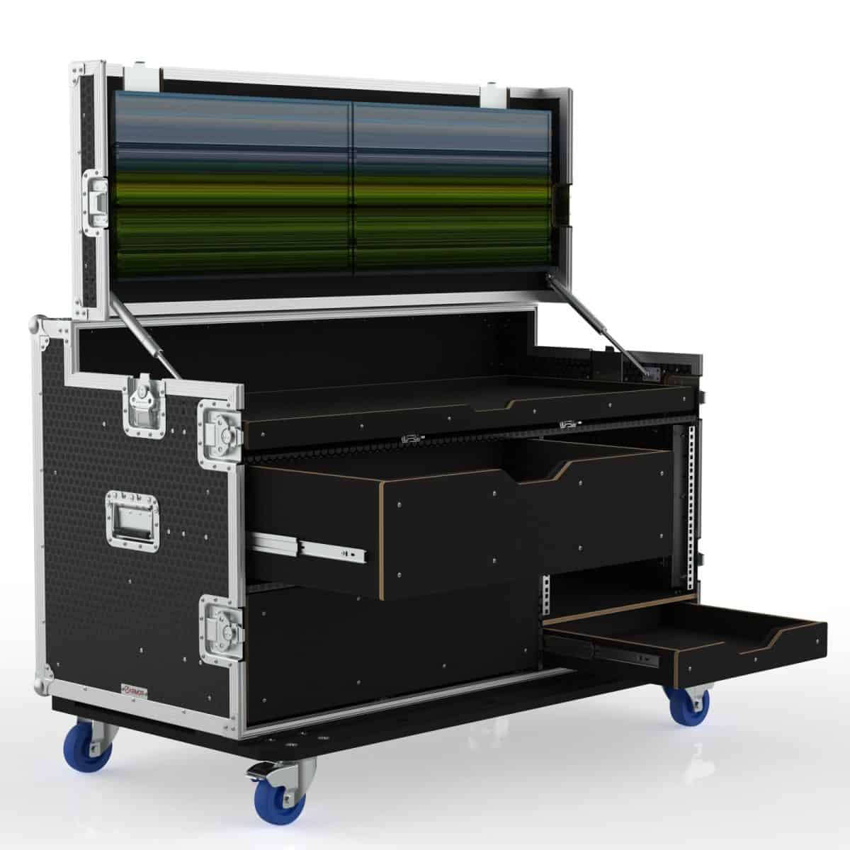 Ws-Gi Flypack Video Production Workstation Road Case, 600Mm Rack Depth