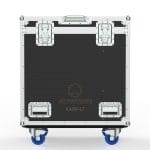 Road Case For 2 Of Ayrton Karif Lt Moving Heads, End Compartment For Brackets, Clamps And Cables