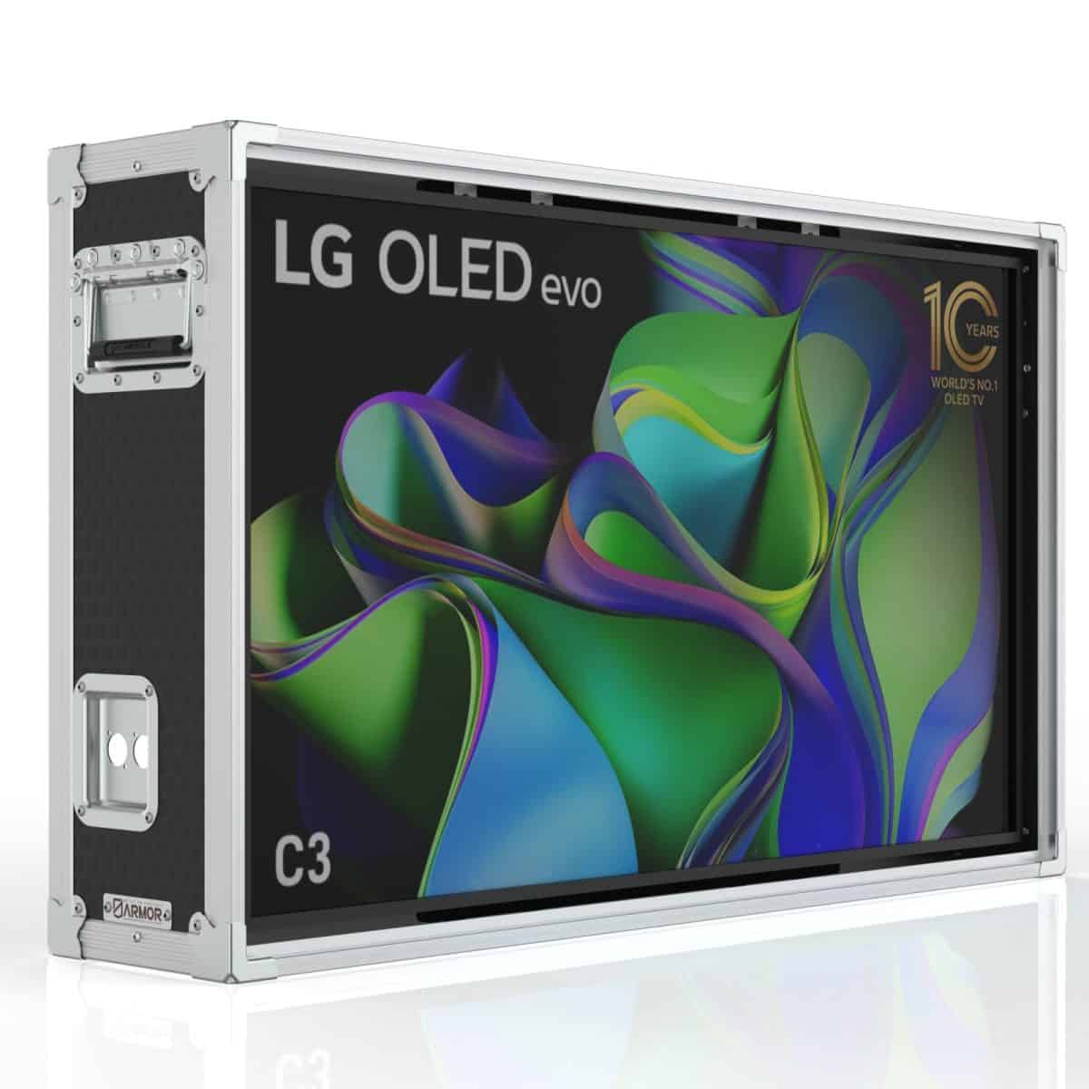 Live-In Filming &Amp; Broadcasting Road Case For 42&Quot; Lg Evo C3 Display