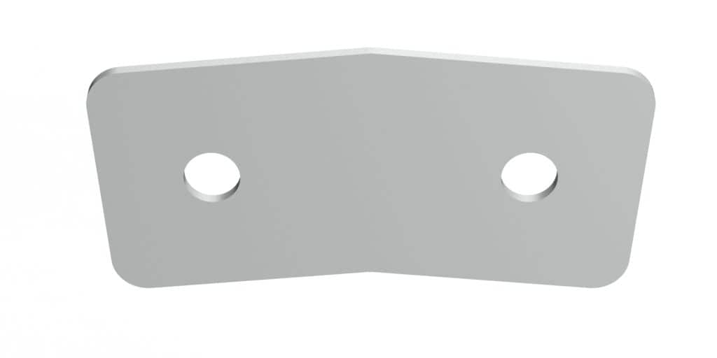 Armor A100 Flat Brace For Edge Extrusion Joining At 100 Degree 1 Armor A100 Flat Brace For Edge Extrusion Joining At 100 Degree